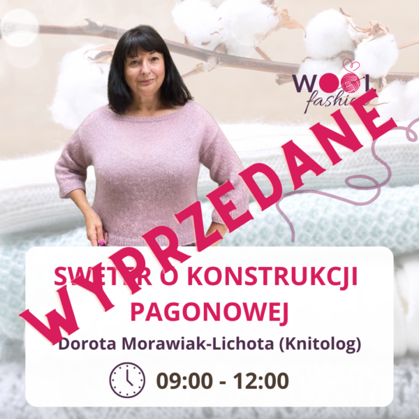 Bilet na warsztat WoolFashion - Sweter o konstrukcji pagonowej