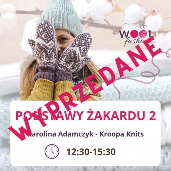 Bilet na warsztat WoolFashion - Podstawy żakardu 2