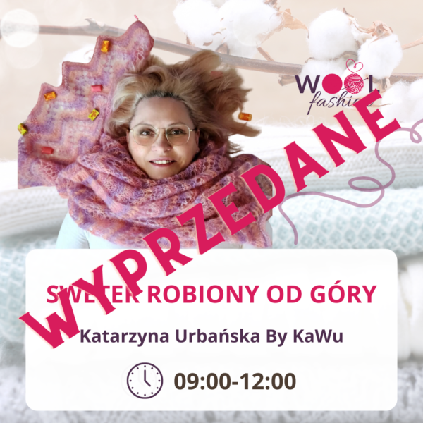 Bilet na warsztat WoolFashion - Sweter robiony od góry