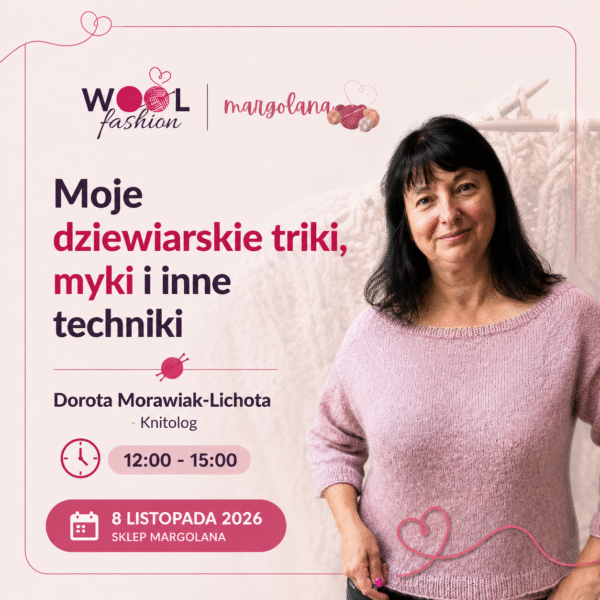 Bilet na warsztaty 8 LISTOPADA (niedziela) - Moje dziewiarskie triki, myki i inne techniki