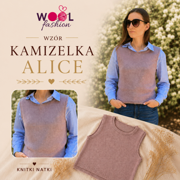 Wzór Kamizelka ALICE - Natalia Jeżykowska