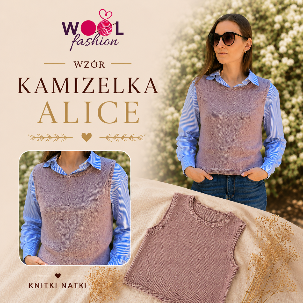 Wzór Kamizelka ALICE - Natalia Jeżykowska