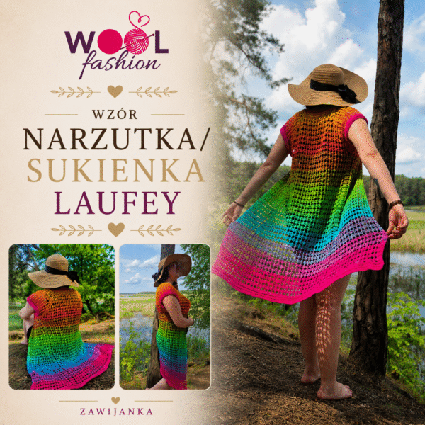 Wzór Sukienka/Narzutka Laufey- ZawijAnka handmade