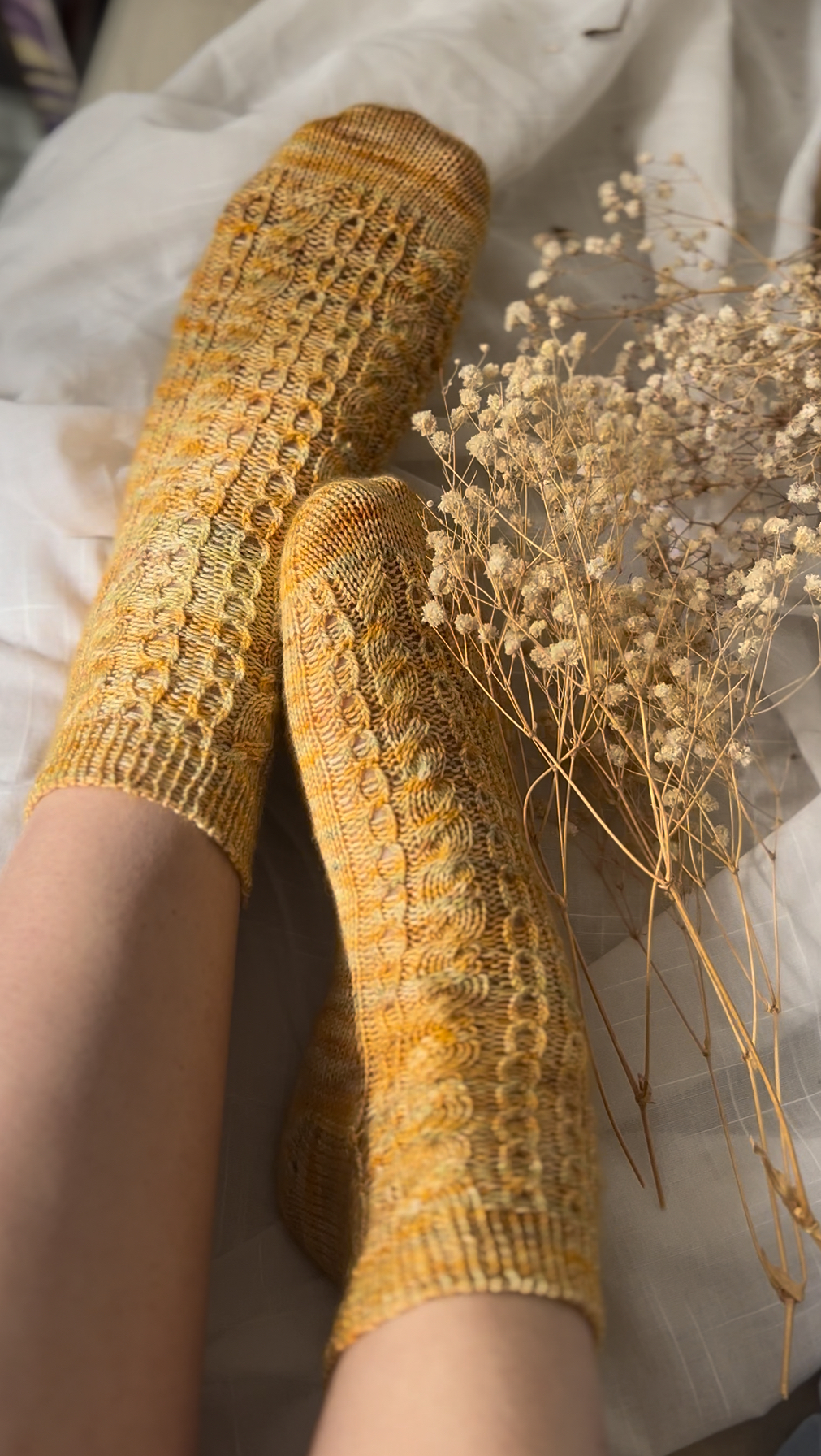 Wzór SUNLACE SOCKS - Dziergane Niebo - obrazek 4